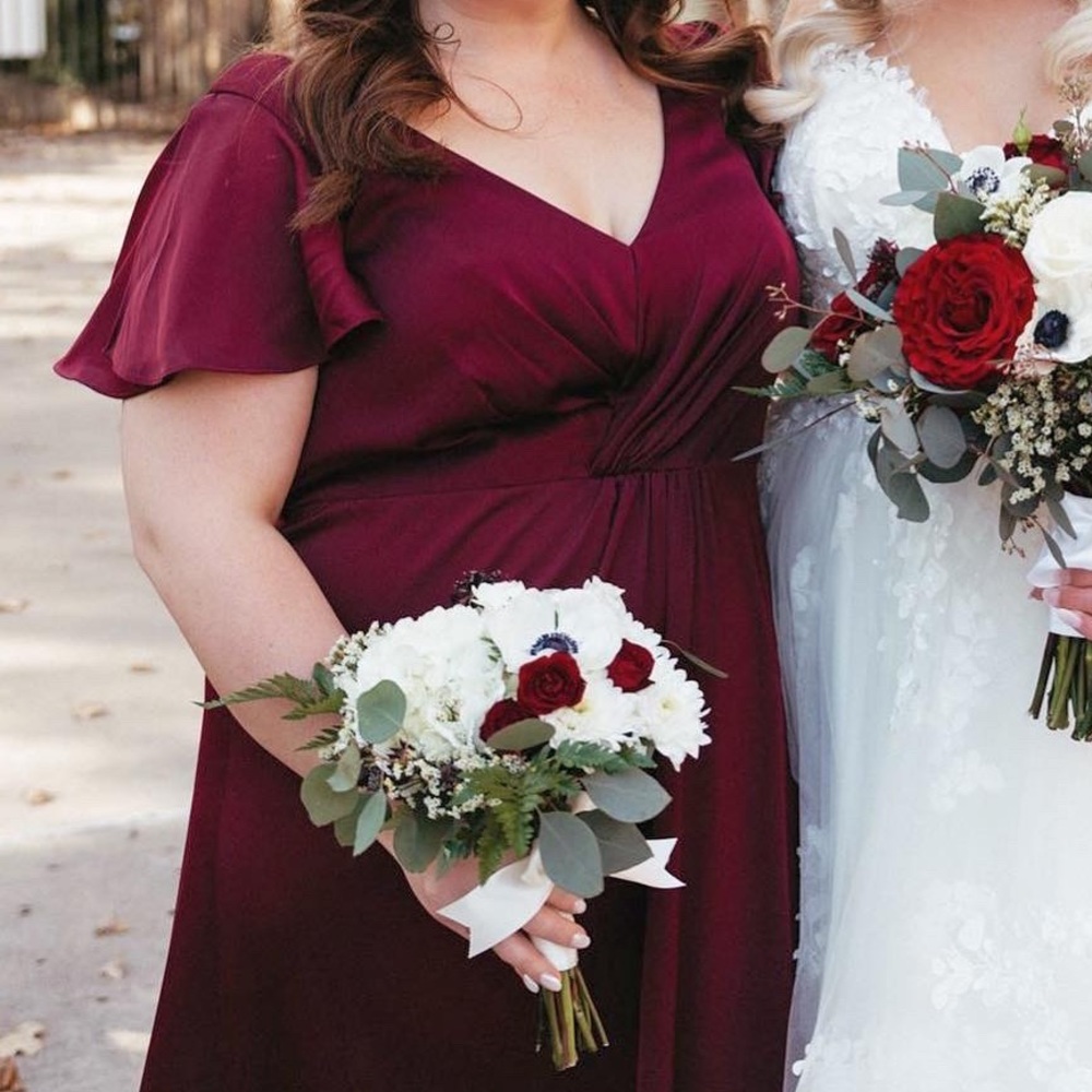 Azazie Soren Bridesmaid Dress - Cabernet